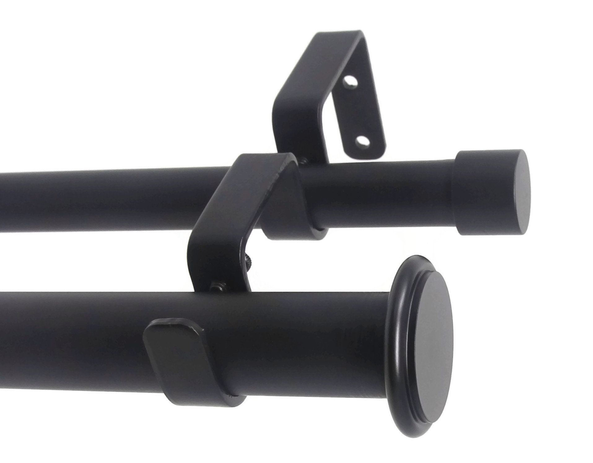 Kit Tringle Et Cantonnière Réglable Stanbroil Noir – Pour Rideau De Cheminée, Finition Epoxy