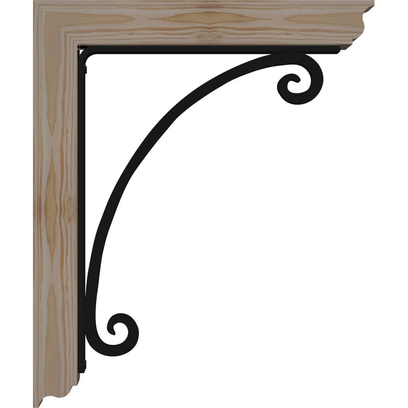 Support de fer traditionnel 4 po Legacy, H 23 po x P 20 po, Sapin de Douglas l 3 1/2 po x T 4 po (lisse)