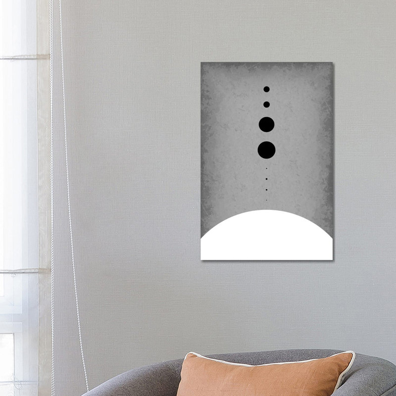 Planets To Scale III by GetYourNerdOn - Wrapped Canvas Print, 66.04 cm H x 45.72 cm W x 1.91 cm D