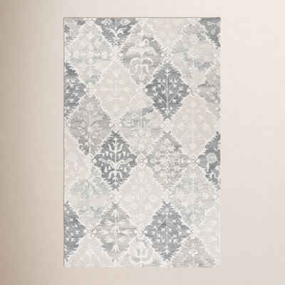 Garvin Hand-Tufted Wool Floral Rug