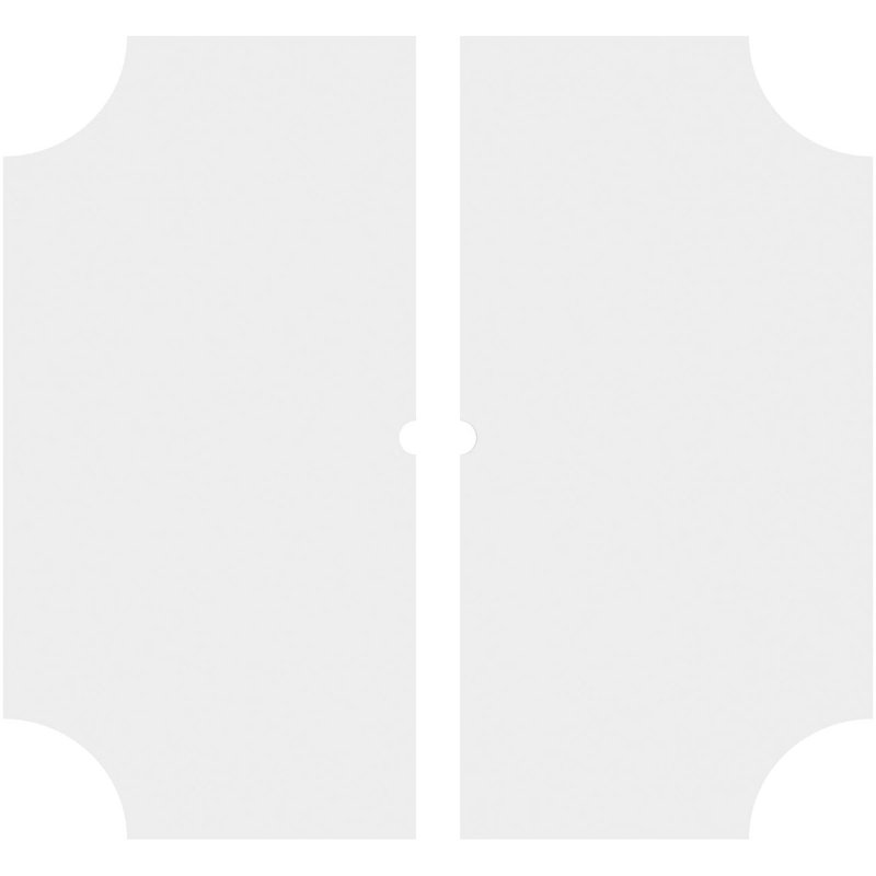 Médaillon de plafond contemporain en PVC de qualité architecturale, deux pièces 32 po x P 1 po x P 19 po x P 1 po
