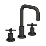 East Square Widespread Bathroom Faucet with Drain Assembly