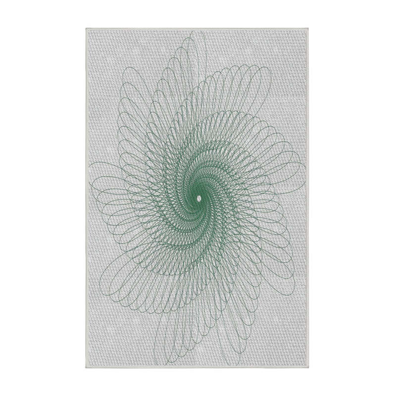 Tapis de zone verte à motif, Rectangle 2 pi x 4 pi