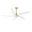 Chanille 5-Blade Solid Wood Ceiling Fan with LED Light and Remote Control-1492052470-1492052468-1492052466