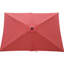Parasol d'extérieur rectangulaire 6 x 9 pi - Auvent, inclinaison et manivelle pour piscine de jardin 9 pi x 6 pi protégé, facile à soulever, dans la cour-369705071