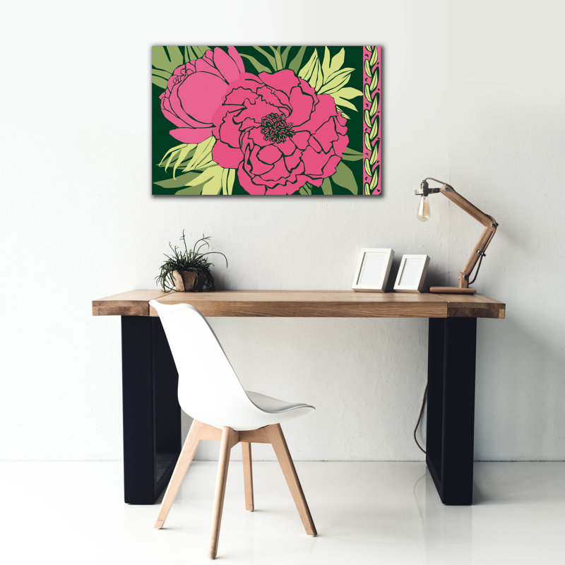 «Epic Graffiti» «Color Bouquet 4» par Art Licensing Studio, art mural sur toile, 40 po x 26 po