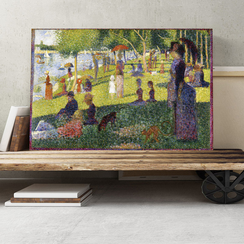 Georges Seurat - Wrapped Canvas Painting, 50cm H x 76cm W