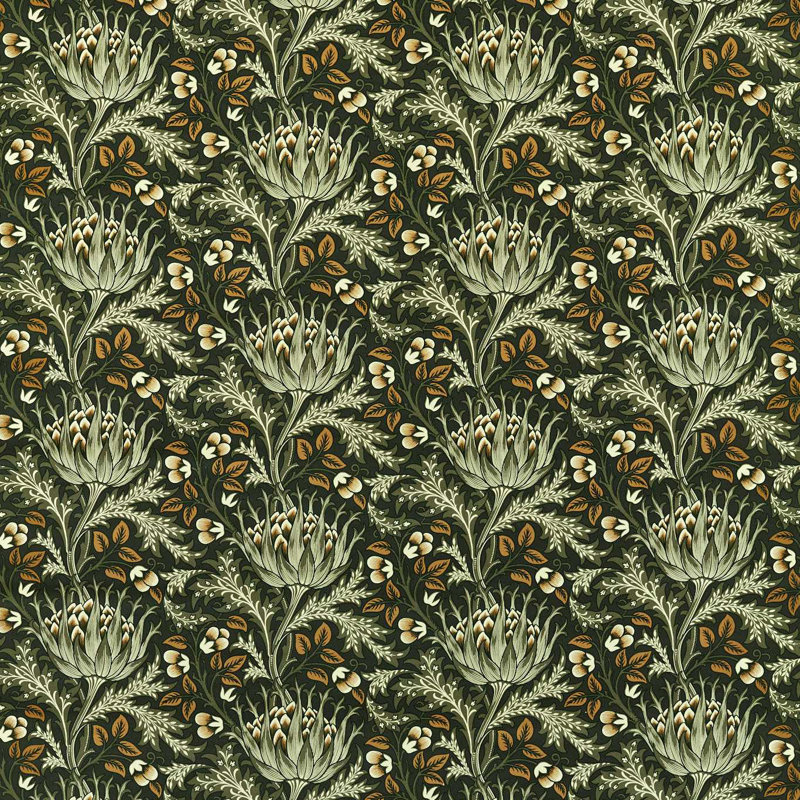 Artichoke Velvet Fabric, Tump
