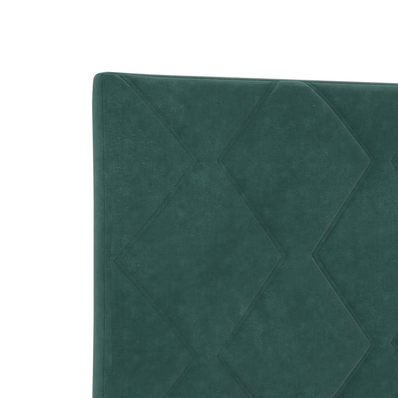Headboard, 118cm H x 90cm W x 7cm D, Dark Green
