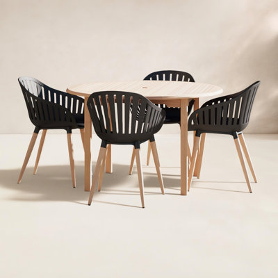 Anautica 47" Teak Patio Dining Set