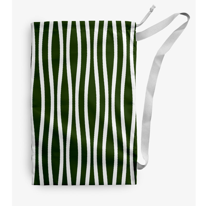 Sac à linge Wavy, Petit (H 29 po x l 18 po), Vert