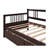 Twin Size Daybed Wood Bed With Two Drawers,Espresso