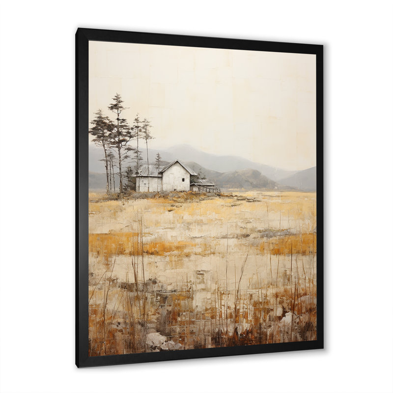Countryside Rhapsody II sur toile, Cadre simple noir, H 32 po x l 24 po x P 1 po