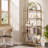 70.8" Tall Open Bookshelf, Modern Arched Bookcase-1119016605