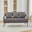 3 - Piece Upholstered Velvet Living Room Set With Metal Legs-175566982