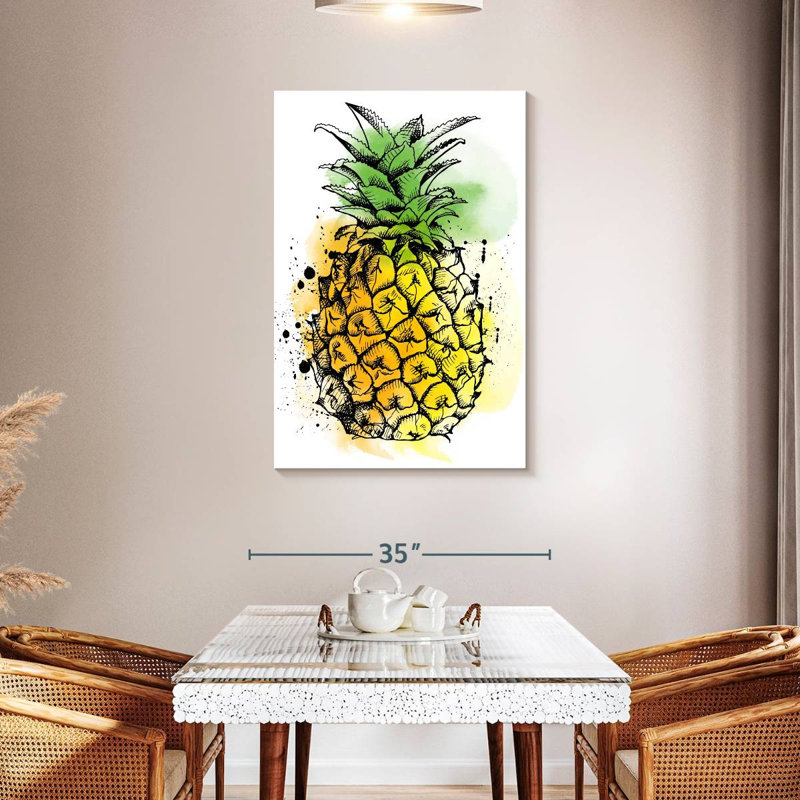Yarlin Tropical Pineapple, 45" H x 30" W