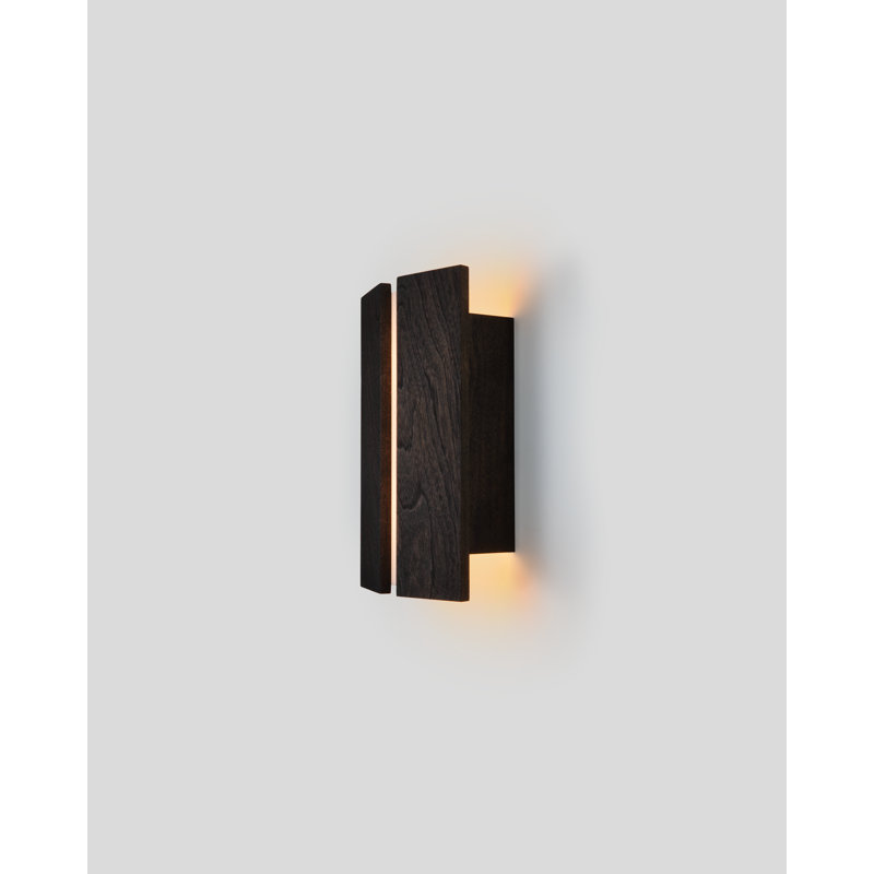 Rima Dimmable LED Flush Mount Sconce, Dark Brown, 2700