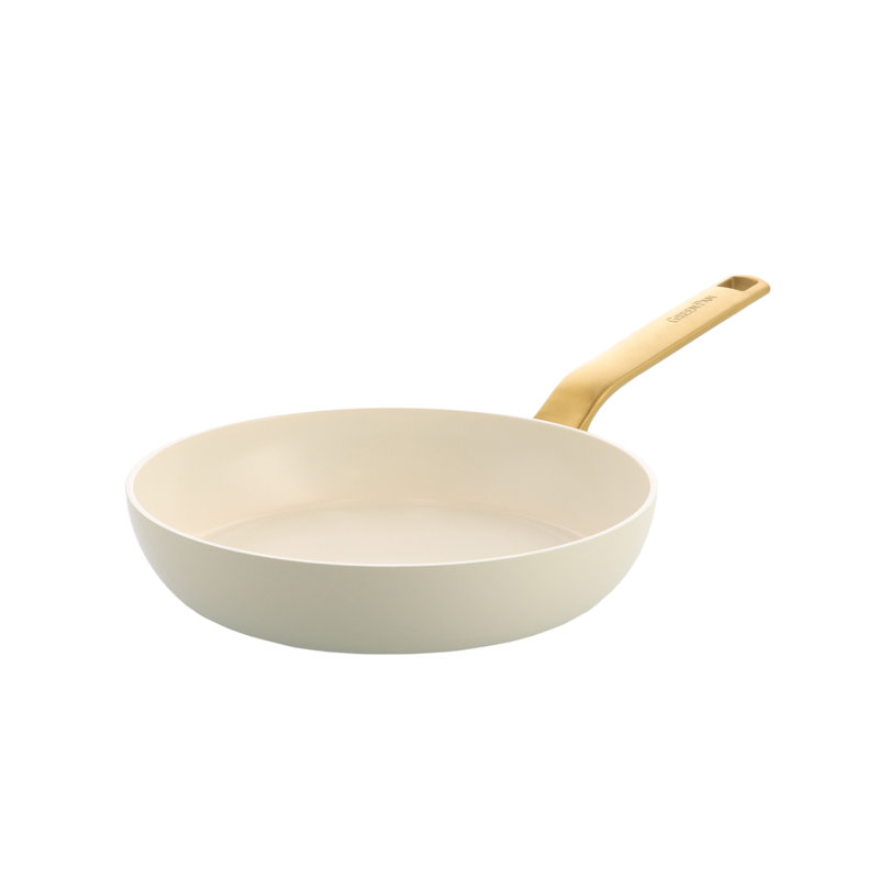 Greenpan Evolution Frypan 24cm - Black, 10cm H x 44cm L x 24cm W, Cream/Gold