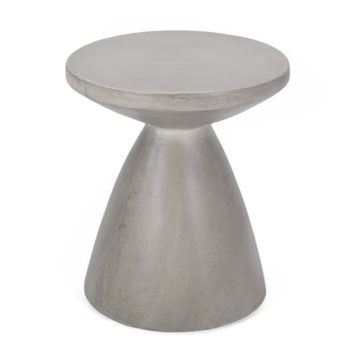 Outdoor Lightweight Concrete Side Table for Patio