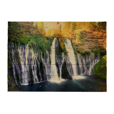 Burney Falls by Kelly Wade Wood Pallet Photographic Print