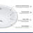 17"L x 15.5" W Drop-In Bathroom Sink White Ceramic Porcelain Oval Bathroom Sink Semi Recessed Sink