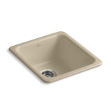 IronTones® 17" L x 18-3/4" W x 8-1/4" Top-Mount/Under-Mount Single-Bowl Kitchen Sink