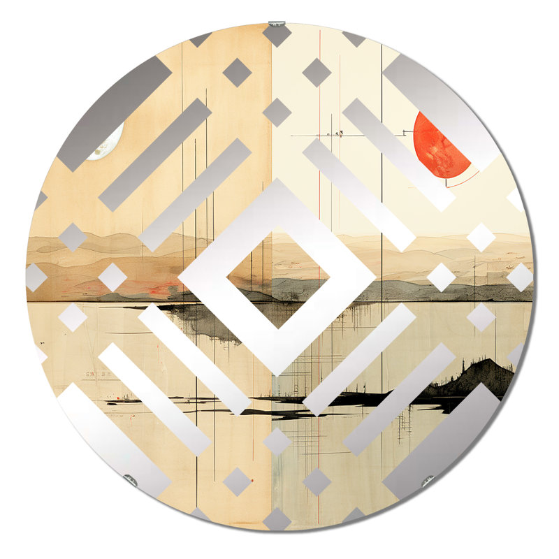 Miroir décoratif Bendire, 23,6 po x 23,6 po