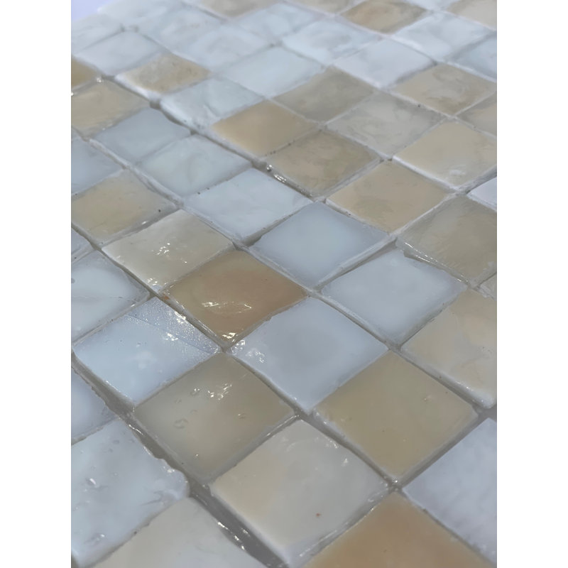 Carreau de mosaïque murale en verre coulé 1 "x 1" Luxe