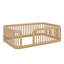 Structure de lit en bois avec clôture-1192746875