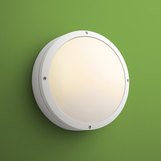 Flush Mounted Sconce, White