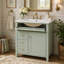 Meuble-lavabo de salle de bain avec lavabo, 3 tiroirs, tablette réglable, autoportant pour le rangement et l'organisation-2070926858