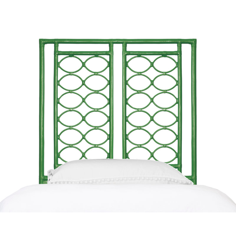 Infinity Wicker Open-Frame Headboard, Twin, Bright Green