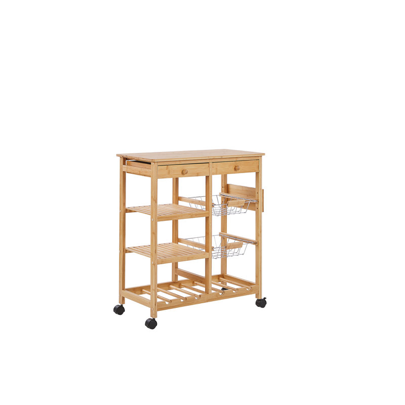 Scottie Solid Wood Bar Cart