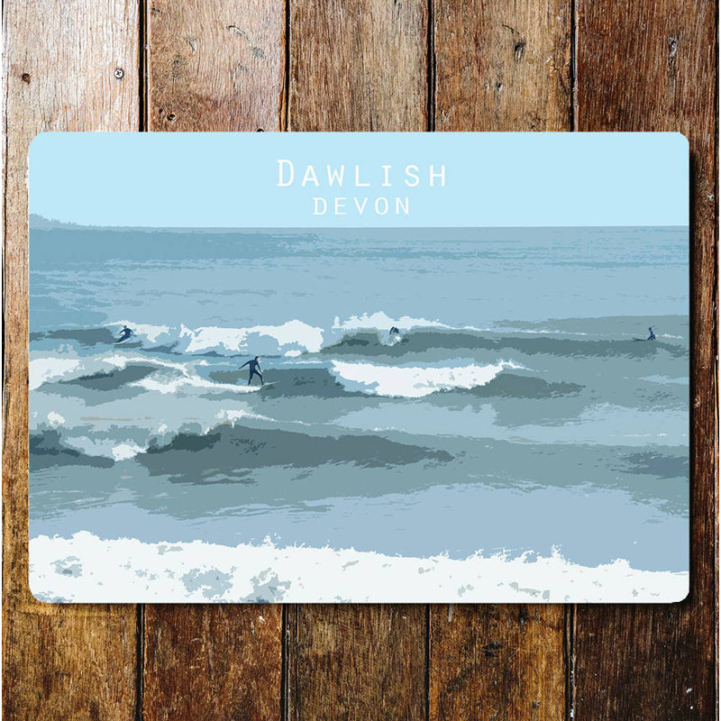 2231 Nautical & Beach Wall Decor on Metal, 15cm H x 20cm W