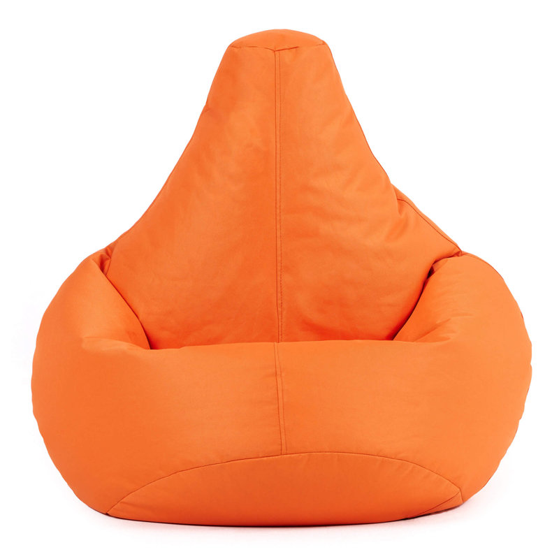 Kids Dalton Water-Resistant High Back Recliner Bean Bag, Vibrant Orange