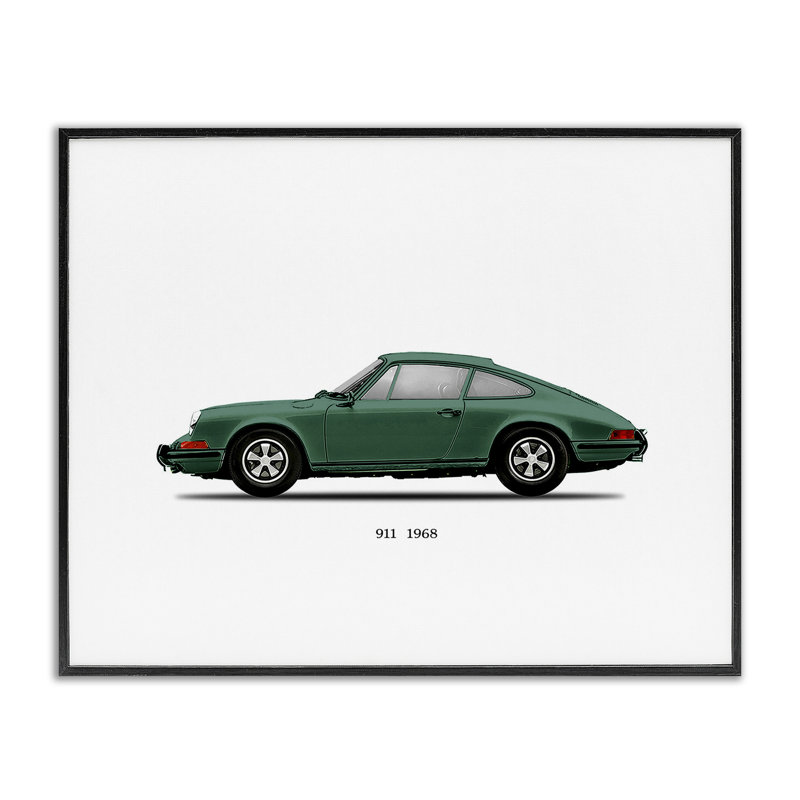 Giclée verte encadrée, par Mark Rogan, Giclée encadrée noir minuit, H 11 po x l 14 po