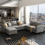 U shaped Corner Modular Sectional Reversible Sofa Couch with Storage Seat-1364305909