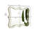 24'' Fleuron Mirror, Wave-shape Pu Material Light Luxury Style Art Decorative Mirror, Reating Atmosphere In Home Space, Suitable For Bathroom, Bedroom, Living Room, Corridor, Entryway, Etc.