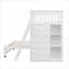 Lit superposé simple au-dessus d'un lit double en bois avec 6 tiroirs, fond à roulettes amovible, aucun sommier blanc requis pour la chambre à coucher