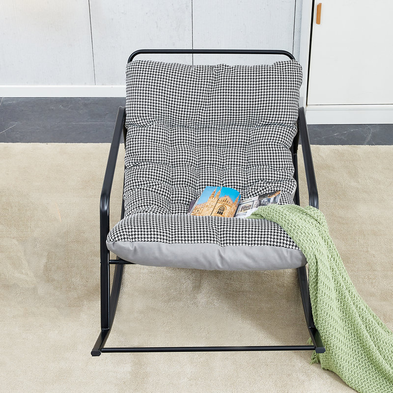 Chaise berçante d'extérieur en métal Fiona