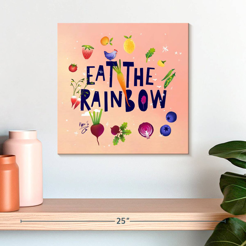 Tergel Eat The Rainbow, 16" H x 16" W