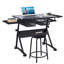 Rectangular Height Adjustable 121cm L Training Table