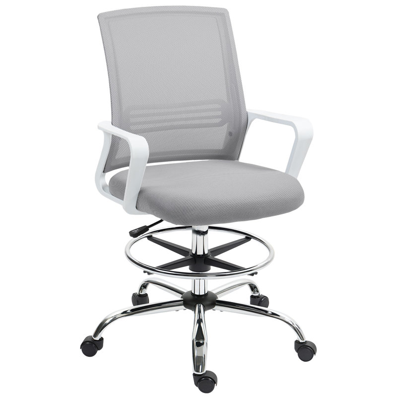 Mesh Drafting Chair, Grey