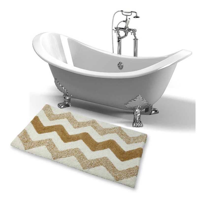 Tapis pour salle de bain Erickson, Beige ivoire