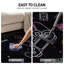 Neon Arcade Controller, Gaming Area Rug, Black, Non-Slip Backing-1642216337