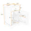 Meuble-lavabo contemporain simple avec lavabo en céramique, porte à fermeture douce et tablette réglable-1325059899