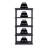 IRIS 5-Tier Medium Plastic Garage Storage Shelving Unit, Black (12 W x 64 H x 24 D)-2028789019