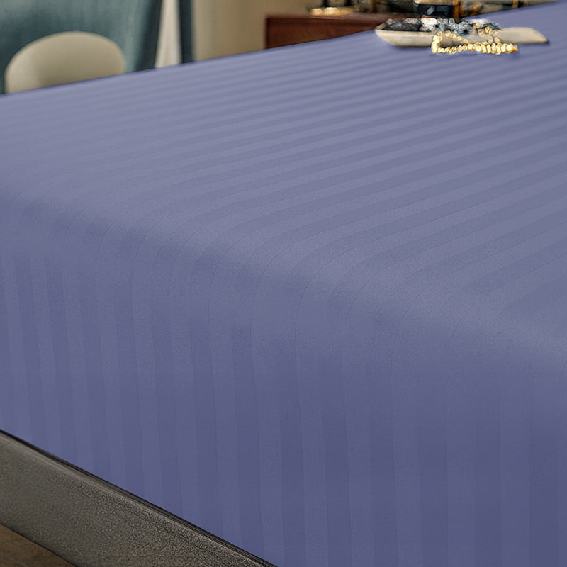 Microfiber Luxury 40cm Deep Fitted Sheet, Washed Blue, Kingsize (5')
