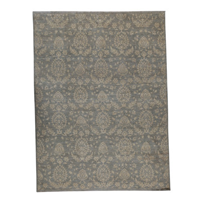 Ziegler Wool Ikat Area Rug in Gray