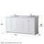 Ensemble de meuble-lavabo double 72 "avec miroir Avery-97875698-98262356